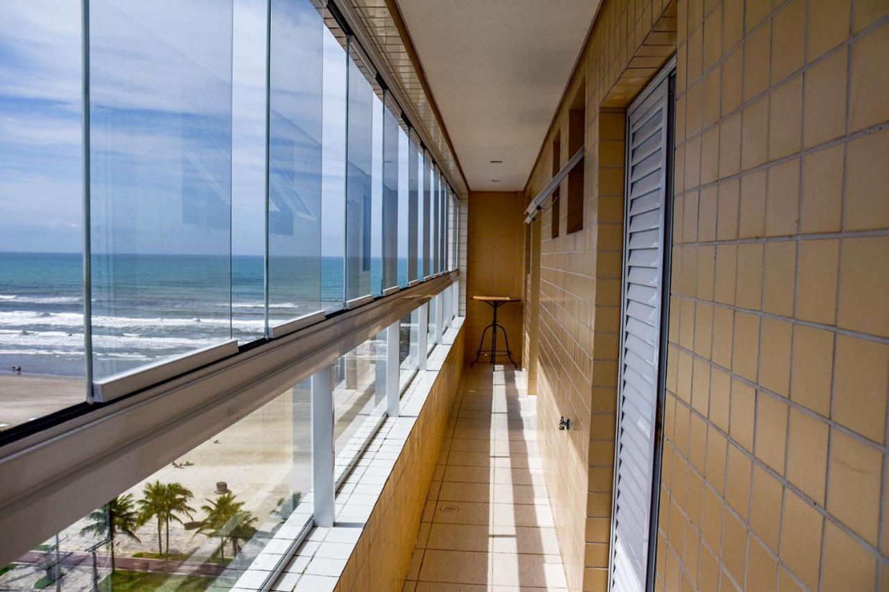 Apto C Wi-Fi A Beira-Mar Na Praia Jardim Real Sp Appartamento Praia Grande  Esterno foto