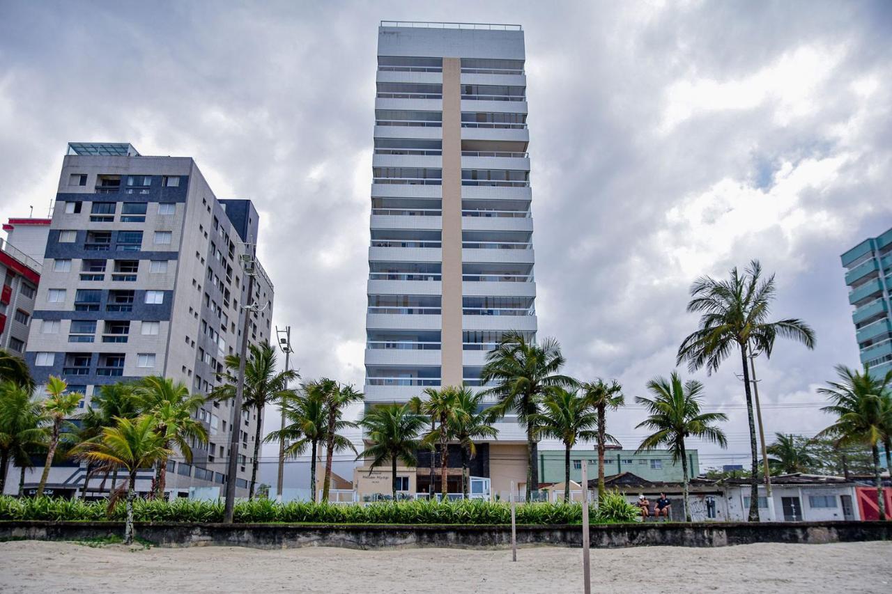 Apto C Wi-Fi A Beira-Mar Na Praia Jardim Real Sp Appartamento Praia Grande  Esterno foto